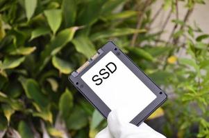 SSD is a hard disk that is more popular to use. old hard disk photo