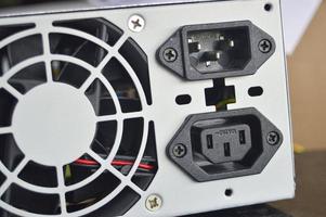 rear view of PC power supply photo