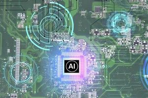 concept, technology, artificial intelligence photo