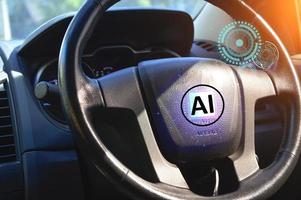 The concept uses artificial intelligence instead of people to drive. photo