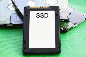 SSD is a hard disk that is more popular to use. old hard disk photo