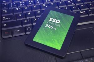 SSD drives are very popular these days, SSD are placed on laptops. photo