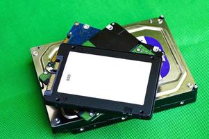 SSD is a hard disk that is more popular to use. old hard disk photo