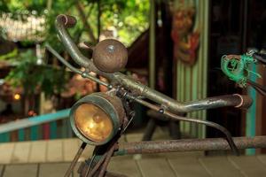 Old antique bicycles are vintage collectibles can still be used aged 60 to 70 years old classic bicycles are popular with antique collectors, antiques and antiques are exhibited. photo