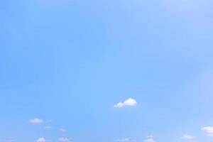 blue sky background with small clouds photo