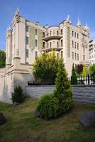 House with Chimeras. Cityscape, vertical orientation. Ukraine, Kyiv photo