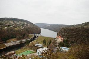 City of Znojmo in the South Moravian region in the Czech Republic. View of the dam on the hillside. photo