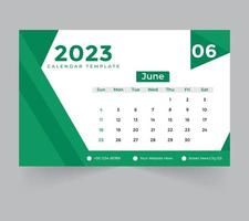 desk calendar template for new year 2023 vector