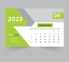 plantilla de calendario de escritorio para el año nuevo 2023 vector