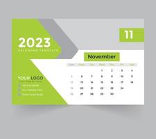 desk calendar template for new year 2023 vector