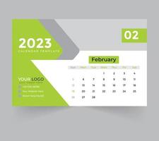 desk calendar template for new year 2023 vector