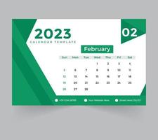 plantilla de calendario de escritorio para el año nuevo 2023 vector