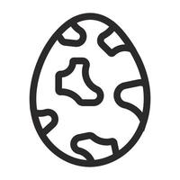 Quail egg line art vector icon for apps and websites