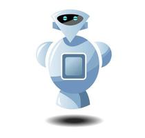 bot de chat para asistencia en línea en sitios web. servicio de soporte de voz. ayudante virtual ai. concepto futurista. vector