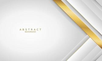 white luxury premium background and gold line. vector