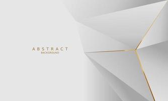 white luxury premium background and gold line. vector