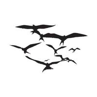 Flying birds vector design.