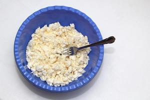 quark dough with a fork photo