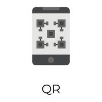 Trendy Qr Code vector