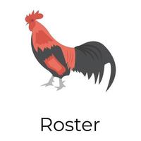 Trendy Roster Concepts vector