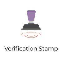 Trendy Verification Stamp vector