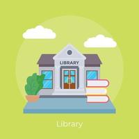 Trendy Library Concepts vector