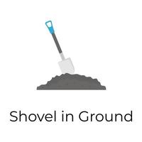 Shovel and Mud vector