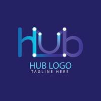 vector de plantilla de diseño de logotipo de hub