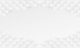 geometric hexagon concept white background design vector