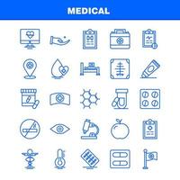 Medical Line Icons Set For Infographics Mobile UXUI Kit And Print Design Include Water Melon Melon Fruit Food Bones Broken Bones Collection Modern Infographic Logo and Pictogram Vector