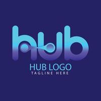 vector de plantilla de diseño de logotipo de hub