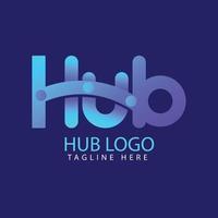 vector de plantilla de diseño de logotipo de hub