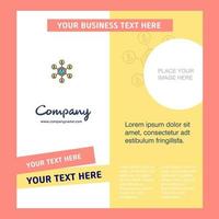 Network Company Brochure Template Vector Busienss Template