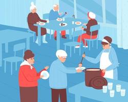 comedor social para personas mayores de escasos recursos