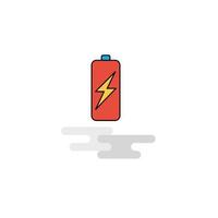 Flat Battery charging Icon Vector