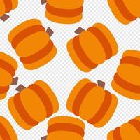 Pumpkin seamless pattern cute background. Vector cute pumpkins seamless pattern isolated. Pumpkin seamless background. Vector illustration