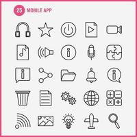 Multimedia Line Icons Set For Infographics Mobile UXUI Kit And Print Design Include Film Movie Roll Camera Roll Downloading Download Internet Eps 10 Vector