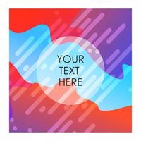 Colorful background with typography design vector