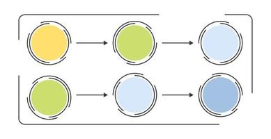 Infographic schemes, templates and elements for business process, presentations, workflow layout. Vector illustration.