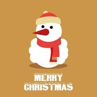 Merry Christmas typography with santa clause and creative design vector