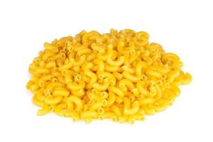 macaroni isolated on white background photo