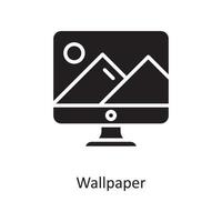 Wallpaper  Vector Solid Icon Design illustration. Cloud Computing Symbol on White background EPS 10 File