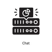 Chat  Vector Solid Icon Design illustration. Cloud Computing Symbol on White background EPS 10 File