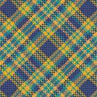 Tartan or plaid retro color pattern. vector