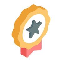 Perfect design icon of ranking badge vector