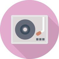 ilustración de vector de vinilo cd en un fondo. símbolos de calidad premium. iconos vectoriales para concepto y diseño gráfico.