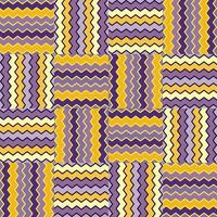 Zig zag stripes seamless pattern. Hand drawn wave lines mosaic ornament. vector