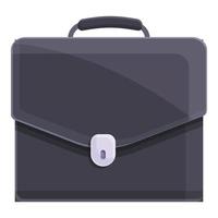 Male briefcase icon, cartoon style vector