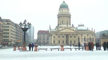 Old europe, tourism, architecture on the winter video