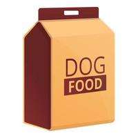 Puppy dog food icon, cartoon style vector